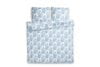 SATIVA Súprava posteľnej bielizne Modrá bílá - obrázok 4