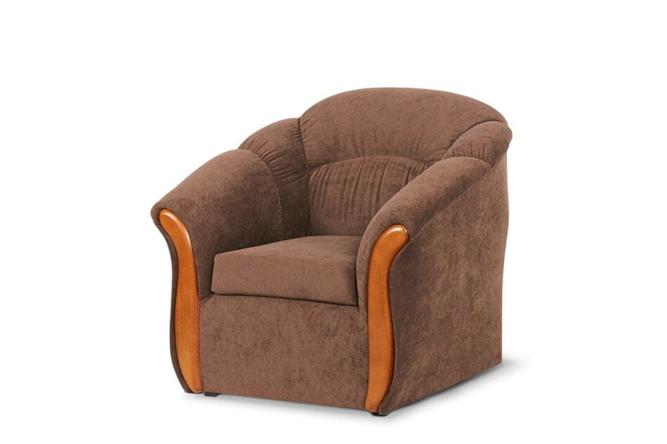 IMERO Vintage hnedé kreslo ciemny brąz - obrázok 1