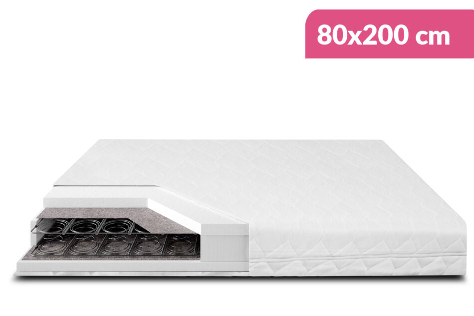 ELATER Bonelový matrac bílý - obrázok 0