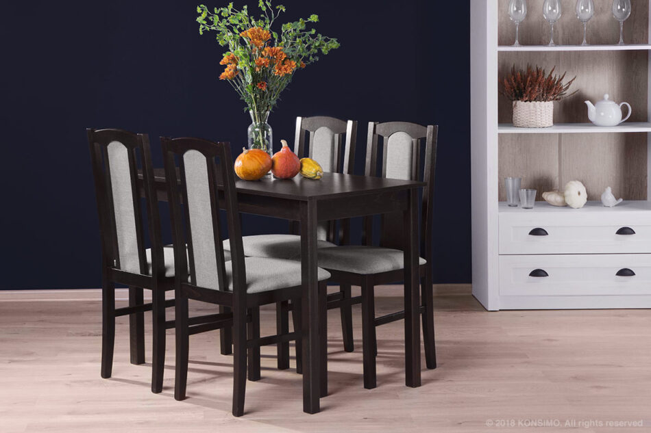 EVENI Bukový klasický jedálenský stôl 110 x 60 farba wenge wenge - obrázok 1