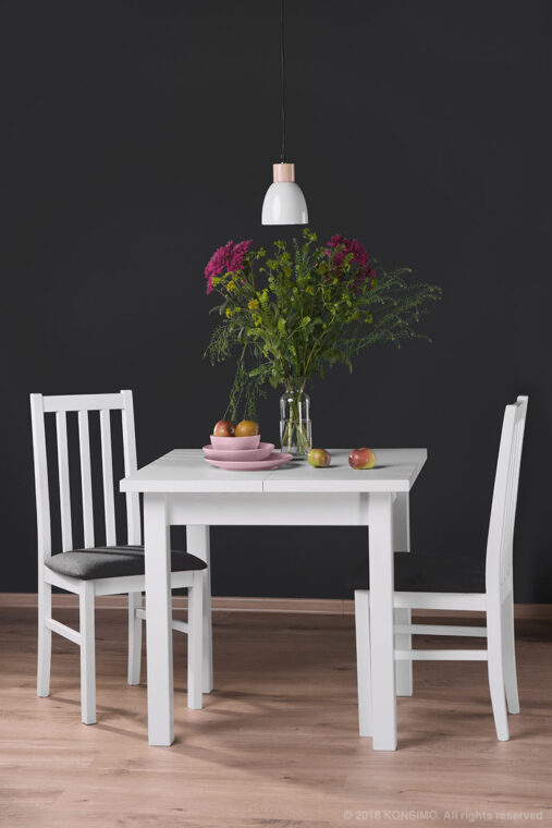 SALUTO Malý rozkladací stôl 80 cm orech matice - obrázok 5