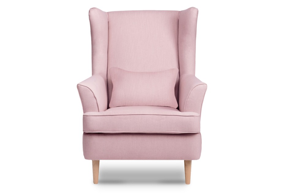STRALIS Škandinávske kreslo na nôžkach púdrovo ružové růžový - obrázok 4