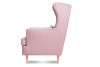 STRALIS Škandinávske kreslo na nôžkach púdrovo ružové růžový - obrázok 8