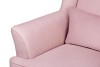 STRALIS Škandinávske kreslo na nôžkach púdrovo ružové růžový - obrázok 9