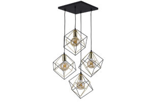 CUBES, https://konsimo.sk/kolekcie/cubes/ Závesná lampa černé zlato - obrázok