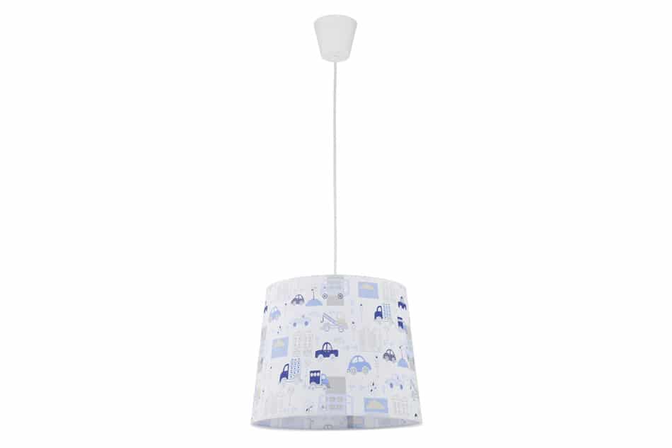 FABULA Závesná lampa bílá/modrá/šedá - obrázok