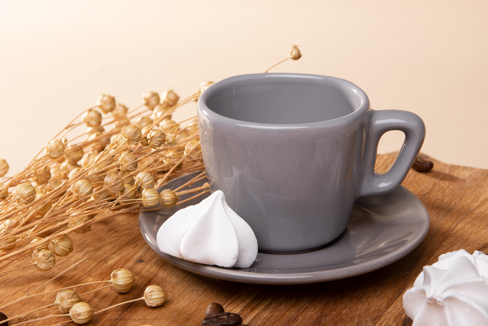 GRESI Šálka na espresso šedá - obrázok 2