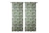 VENDO Záclona s listami zelená/bílá - obrázok 2