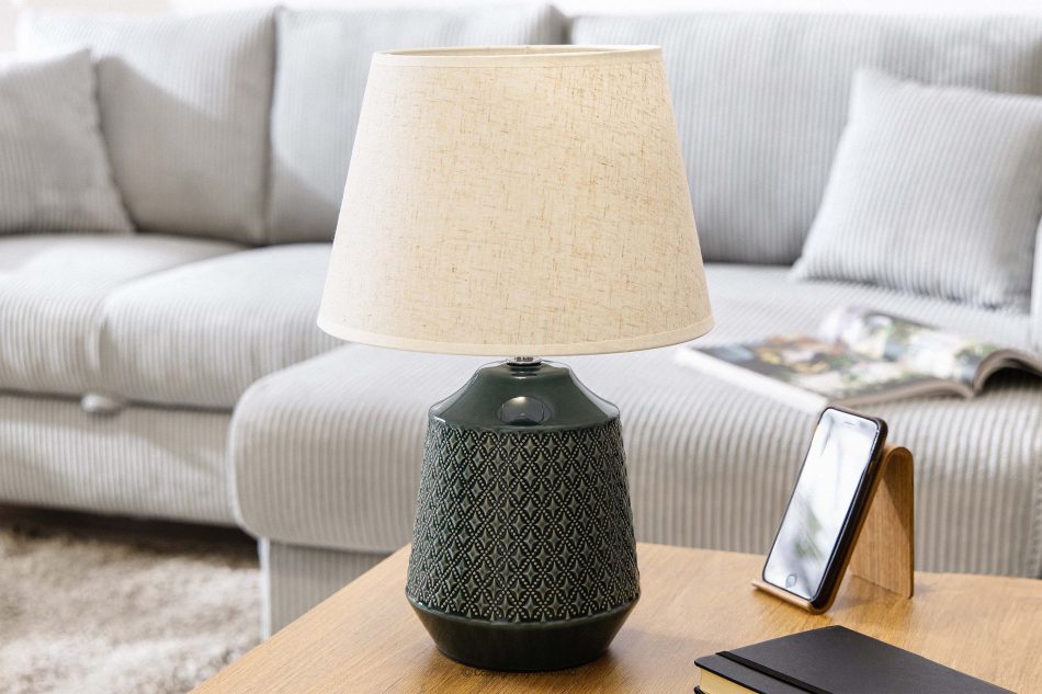 SOPI Stolná lampa béžová/morská - obrázok 9