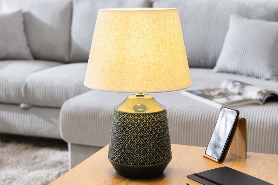 SOPI Stolná lampa béžová/morská - obrázok 1