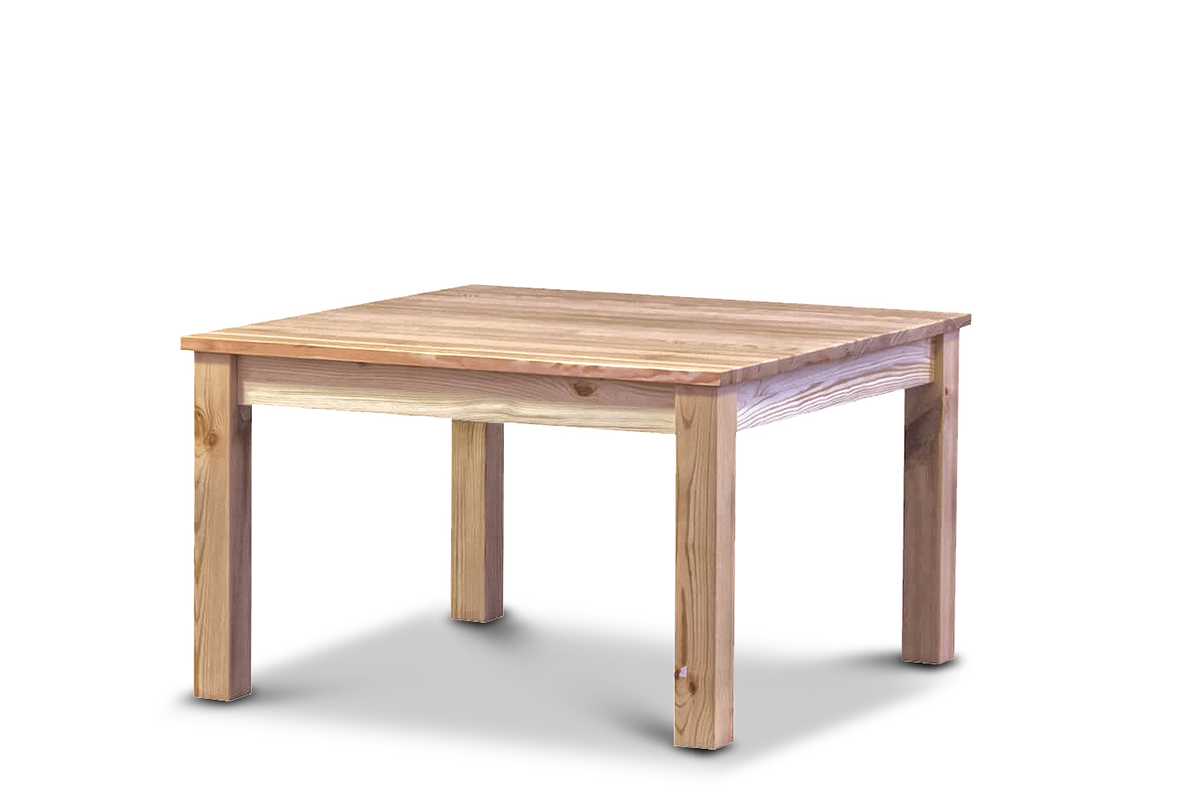 Jednoduchý konferenčný stolík z borovice 90x90