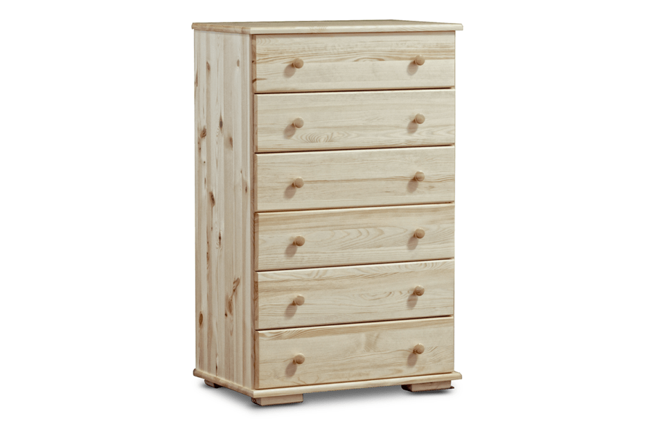 LISSO Vysoká komoda z borovice přírodní borovice - obrázok 0