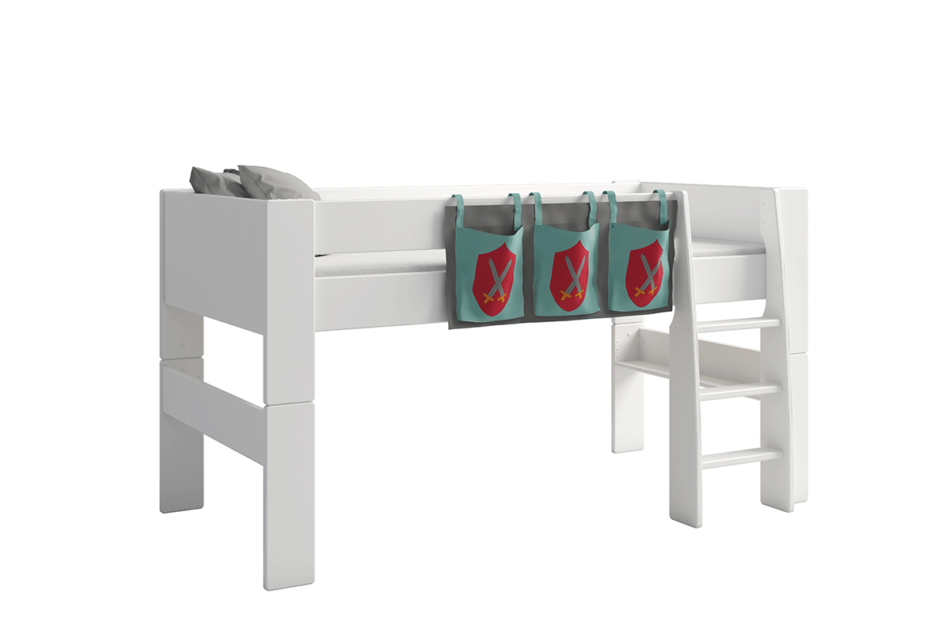 STEENS FOR KIDS Organizér na posteľ mátová/červená/šedá - obrázok 1