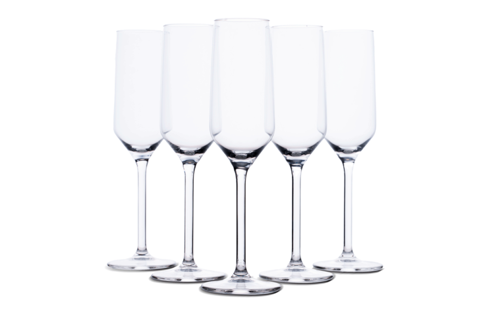 GRAVEO Súprava pohárov na šampanské (6 kusov) průhledný - obrázok 0