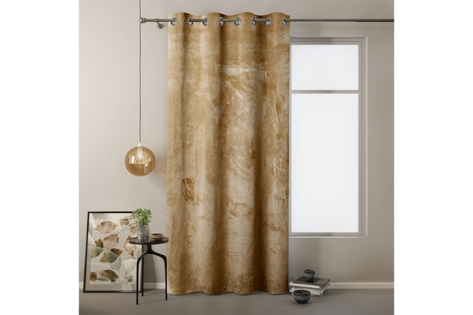 VELVET Záves na vodidlách žlutá - obrázok 1