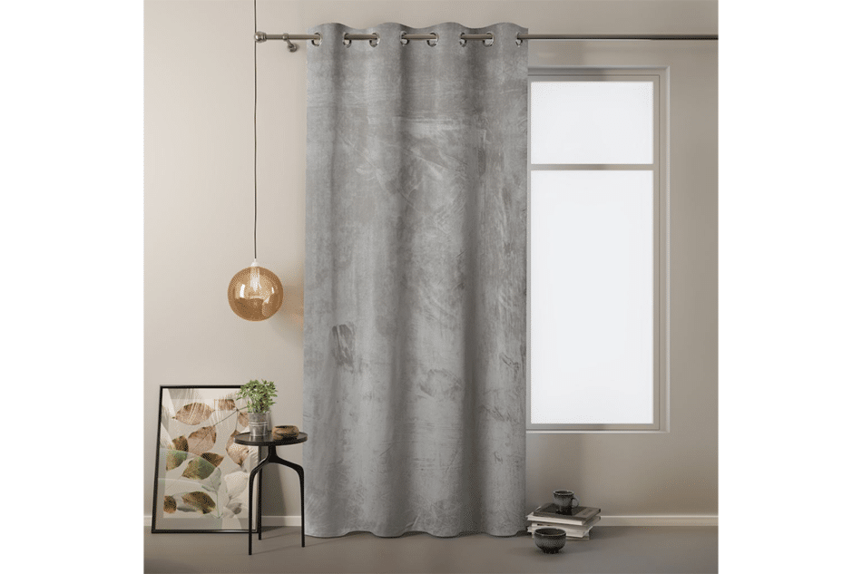 VELVET Záves na vodidlách stříbrný - obrázok 1