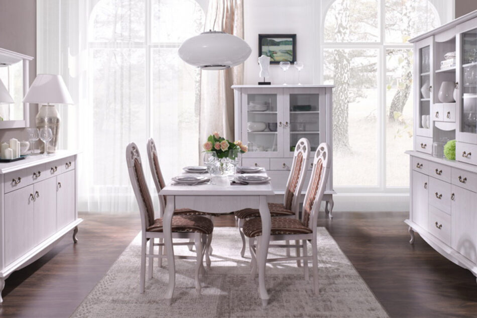 BRITON Rozkladací vintage stôl biely bílý - obrázok 1