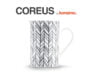 COREUS Hrnček bílý černý - obrázok 3