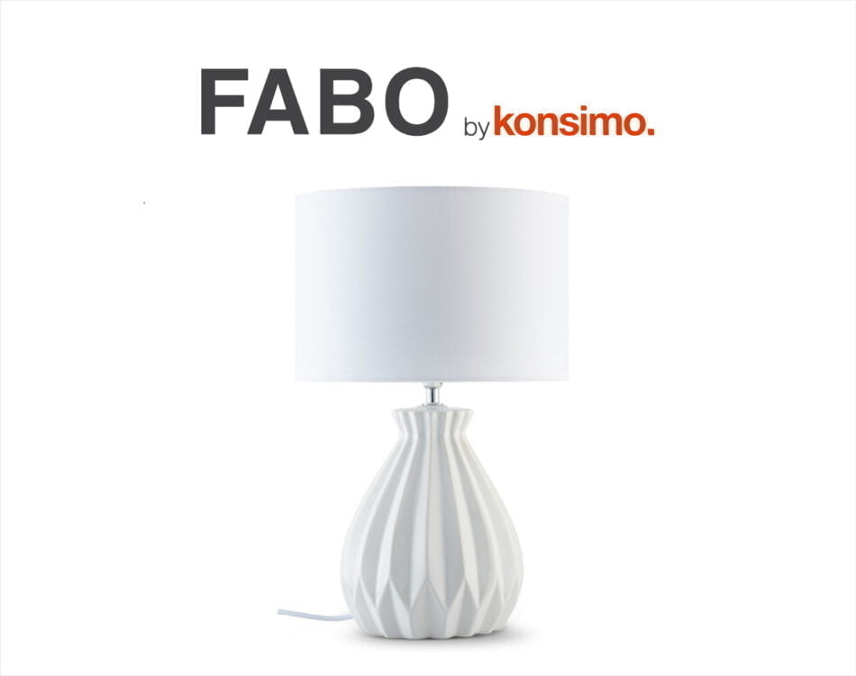 FABO Stolná lampa bílý - obrázok 6