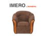 IMERO Vintage hnedé kreslo ciemny brąz - obrázok 7