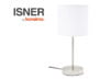 ISNER Stolná lampa stříbrná/bílá - obrázok 5