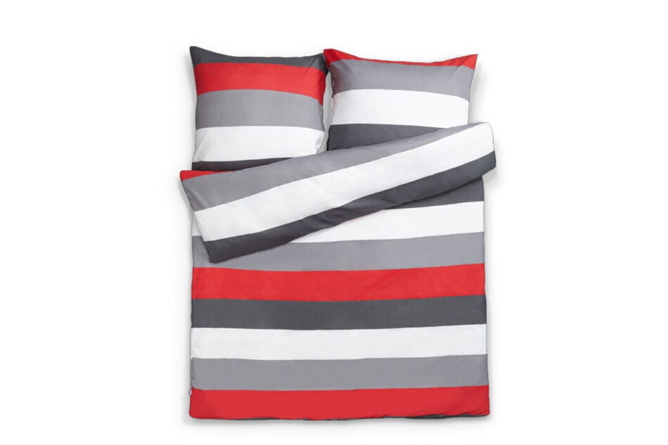 VIOLI Súprava posteľnej bielizne červená/šedá/bílá - obrázok 3