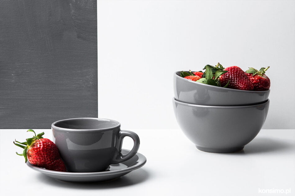 LUPIN Šálka na čaj šedá - obrázok 1