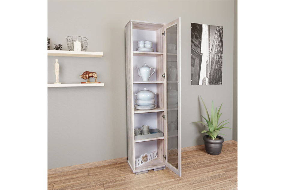 LISSO Vysoká komoda z borovice přírodní borovice - obrázok 4