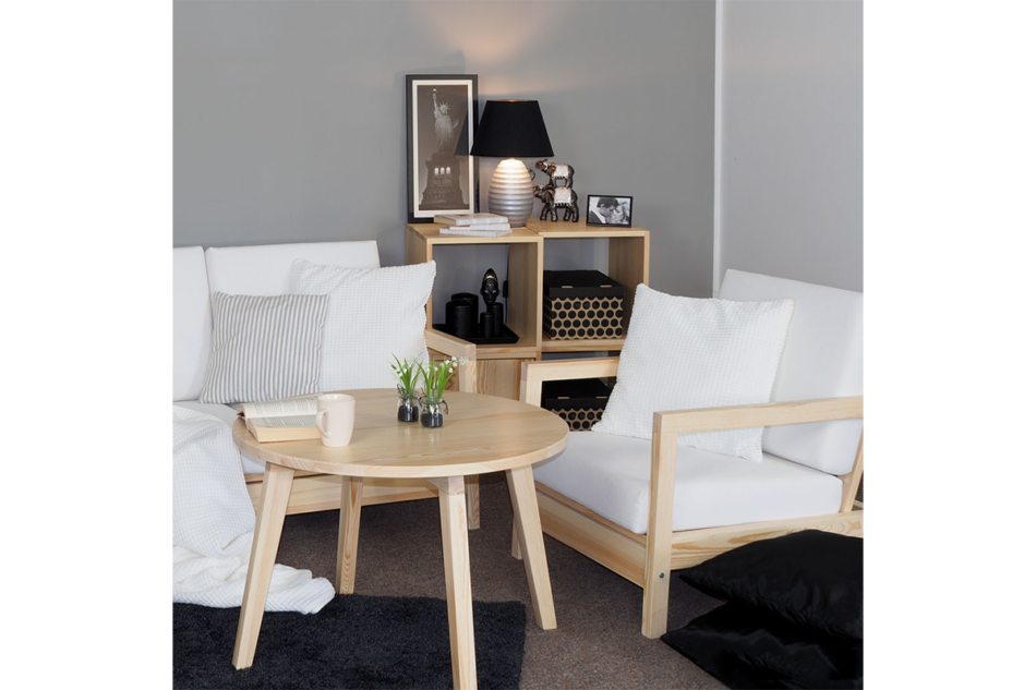 LISSO Rám postele z borovice 90x200 přírodní borovice - obrázok 7