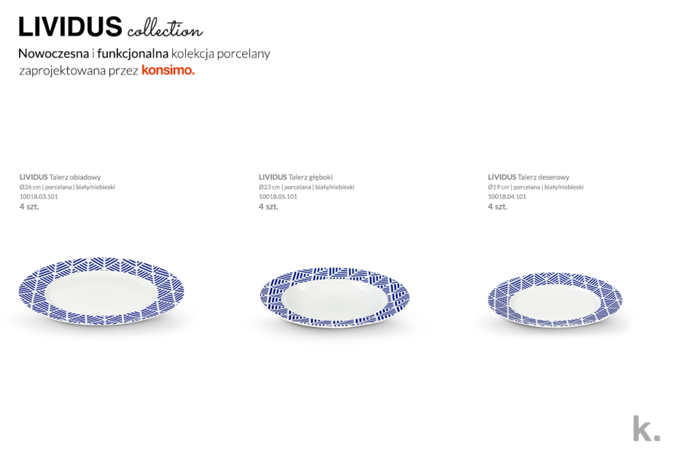LIVIDUS Porcelánová jedálenská súprava grécky vzor biela / modrá pre 4 osoby bílá/modrá - obrázok 6
