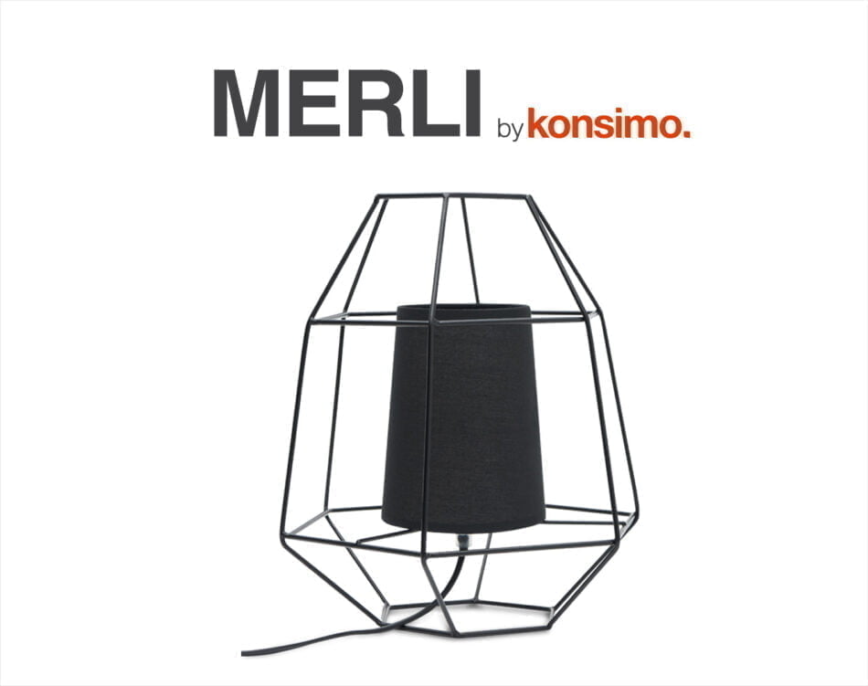 MERLI Stolná lampa Černá - obrázok 6