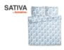 SATIVA Súprava posteľnej bielizne Modrá bílá - obrázok 8