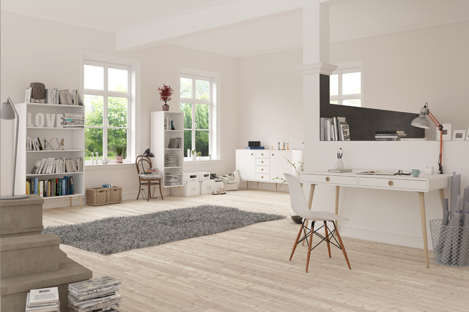 SOFTLINE Škandinávsky písací stolík na nožičkách sivý szary/dąb - obrázok 6