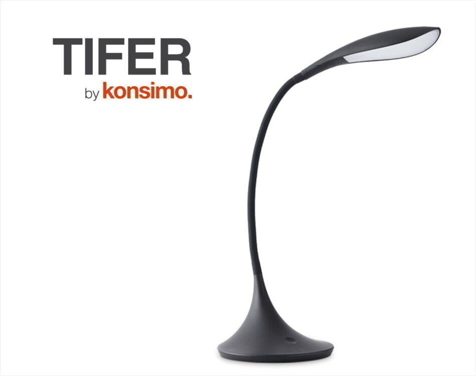 TIFER Lampa na písací stôl černá/matná - obrázok 5