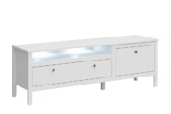 Elegantná rtv skrinka 160 cm biela