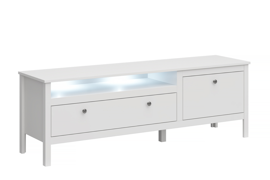 FARGE Elegantná rtv skrinka 160 cm biela bílý - obrázok 0
