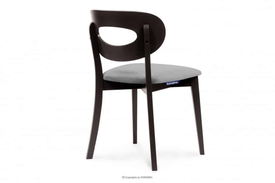 TANER Vintage stolička wenge sivá šedá/wenge - obrázok 3