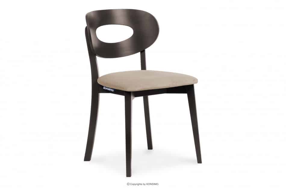 TANER Vintage wenge béžová stolička béžová/wenge - obrázok 0