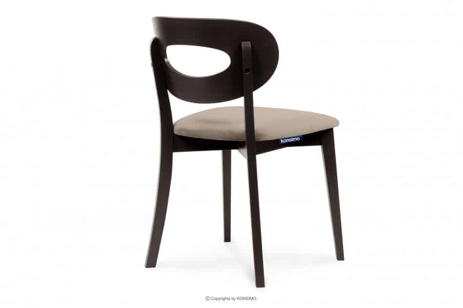 TANER Vintage wenge béžová stolička béžová/wenge - obrázok 3