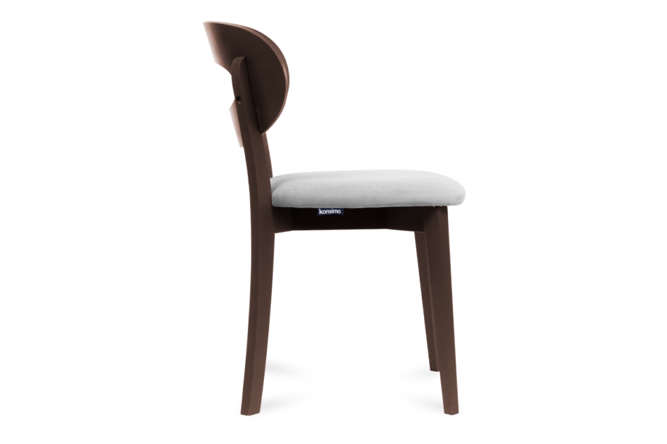 TANER Vintage macho sivá stolička šedá/mahagonová - obrázok 3