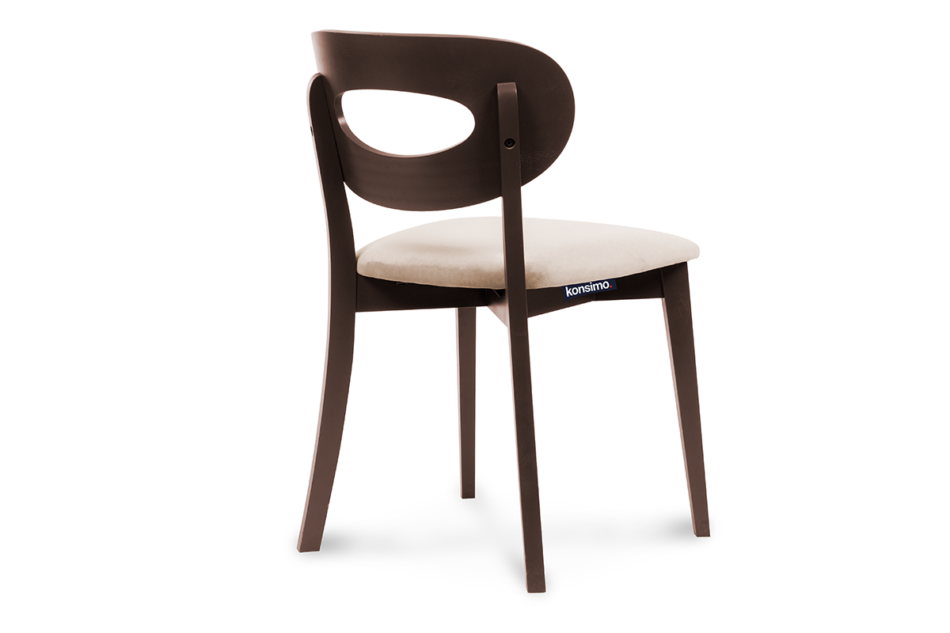 TANER Vintage macho béžová stolička béžová/mahagonová - obrázok 4