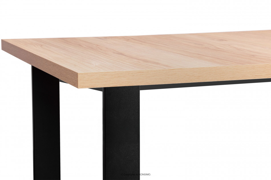 CETO Rozkladací stôl v loftovom štýle dub světlý dub - obrázok 5