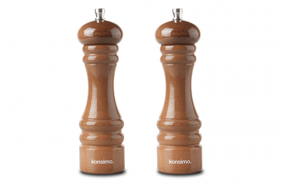 MILOS Súprava mlynčekov 18 cm hnědý - obrázok 0