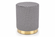Okrúhly taburet so vzorom houndstooth