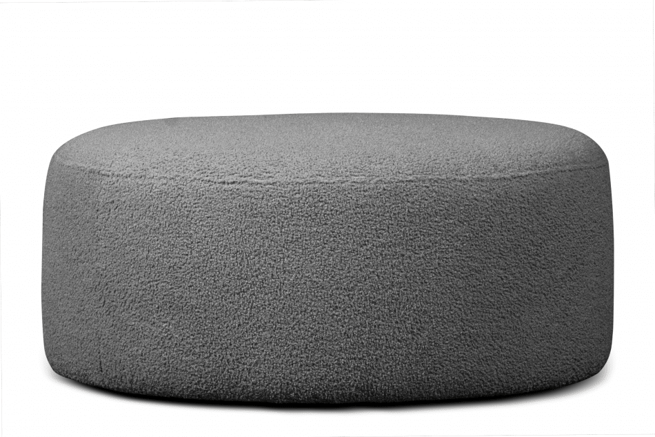 RAGGI Puf boucle tmavo šedý kožúšok tmavošedý - obrázok 0