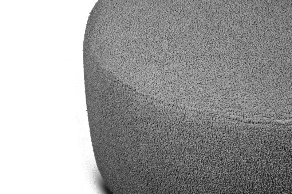RAGGI Puf boucle tmavo šedý kožúšok tmavošedý - obrázok 5