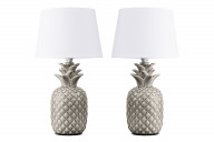 Lampa ananás biela do spálne, 2 ks.