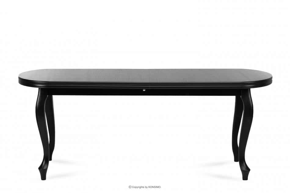 ALTIS Veľký rozkladací stôl 200 cm vintage čierny Černá - obrázok 0