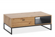 Moderný konferenčný stolík so zásuvkami dub artisan