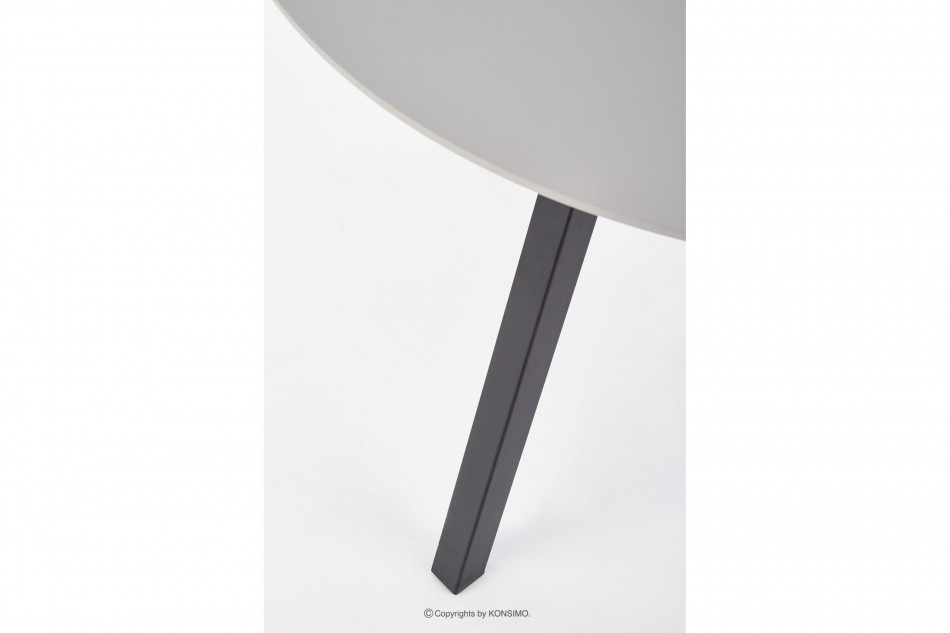 SECER Moderný okrúhly stôl 100 cm šedá/černá - obrázok 4
